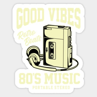 80's Music Sticker